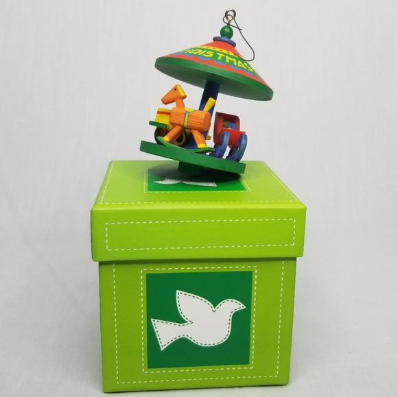 1978 Vintage Hallmark Ornament Tree Trimmer Twirl About Collection Toy Carousel - Picture 14 of 14